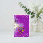 Carte De Visite BLUE TALISMAN, violet violet blanc rose (Debout devant)