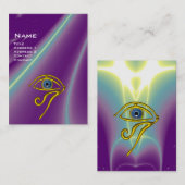Carte De Visite BLUE TALISMAN, violet violet violet jaune rose (Devant / Derrière)