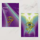 Carte De Visite BLUE TALISMAN, violet violet violet jaune rose (Devant / Derrière)