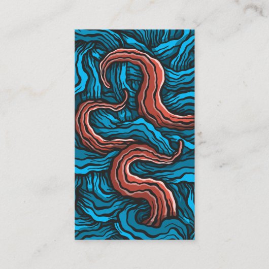 Carte De Visite Blue Tentacles (Devant)