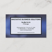 Carte De Visite Blue Texture Technology High Tech IT (Devant)