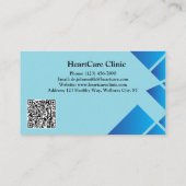 Carte De Visite  Blue theme Customized Logo QR Doctor (Dos)
