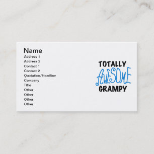 Carte De Visite Blue Totalement génial Tshirts et cadeaux Grampy