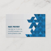 Carte de visite Blue Triangles (Dos)
