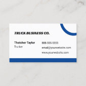 Carte de visite Blue Truckers (Devant)