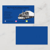 Carte De Visite Blue Trucking Company (Devant / Derrière)