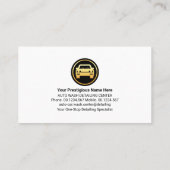 Carte De Visite Blue Water Drops Signal de lavage de voiture (Dos)