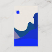 Carte de visite Blue Waves (Dos)