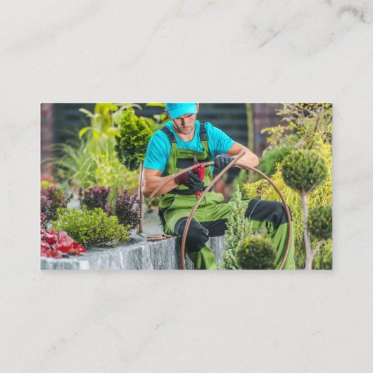 Carte De Visite Blue Yellow Arrows QR Code Photo Template (Dos)