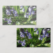 Carte De Visite Bluebells anglais (Devant / Derrière)