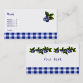 Carte de visite Blueberries (Devant / Derrière)