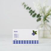 Carte de visite Blueberries (Debout devant)