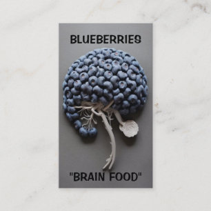 Carte De Visite Blueberries Alimentation du cerveau
