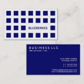 Carte De Visite BLUEBERRIES (carrés mod) (Devant / Derrière)