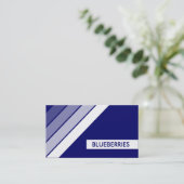 Carte De Visite BLUEBERRIES rétro (Debout devant)
