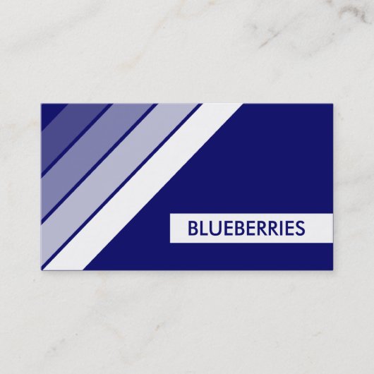 Carte De Visite BLUEBERRIES rétro (Devant)