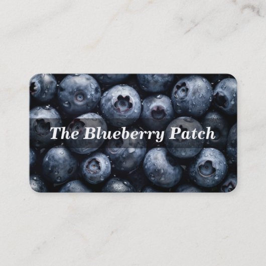 Carte De Visite Blueberry / Blueberries / Fruit (Devant)