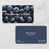 Carte De Visite Blueberry / Blueberries / Fruit (Devant / Derrière)