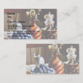 Carte De Visite Blueberry Still Life (Devant / Derrière)