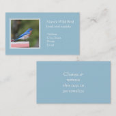 Carte De Visite Bluebird (Devant / Derrière)