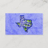CARTE DE VISITE BLUEBONNETS DE TEXAS (Dos)