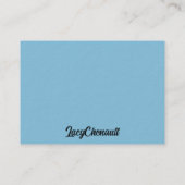 Carte De Visite Bluebonnets du Texas (Dos)