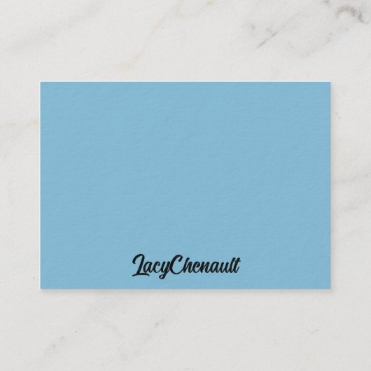 Carte De Visite Bluebonnets du Texas (Dos)