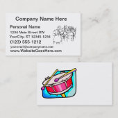 Carte De Visite Bluegrass d'ensemble de bande de bassiste (Devant / Derrière)