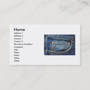 Carte de visite Bluejeans