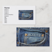 Carte de visite Bluejeans (Devant / Derrière)