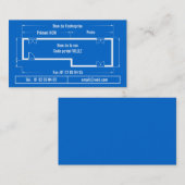 Carte De Visite blueprint (Devant / Derrière)