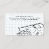 Carte De Visite Blueprints | Architect Logo | Home Properties (Dos)