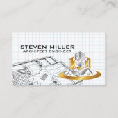 Carte De Visite Blueprints | Architect Logo | Home Properties (Devant)