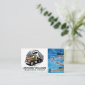 Carte De Visite Blueprints | Construction Truck | Saw | Hand Tools (Debout devant)
