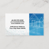 Carte De Visite Blueprints | Construction Truck | Saw | Hand Tools (Dos)