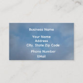 Carte De Visite Bluer than Blue (Devant)