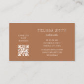 Carte De Visite Blush Beige 3D Mandala  (Dos)