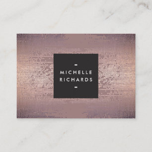 Carte De Visite Blush Confetti Motif de pluie moderne