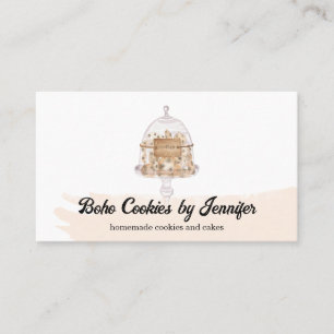 Carte De Visite Blush Cookies sucreries gâteaux boulangerie desser