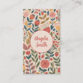 Carte De Visite Blush Floral Moderne (Devant)