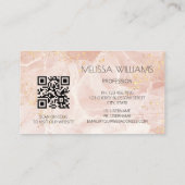 Carte De Visite Blush Gold Glitter (Dos)