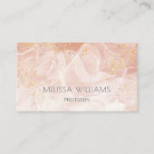 Carte De Visite Blush Gold Glitter (Devant)