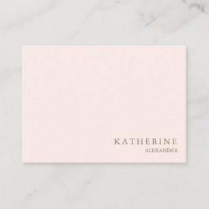 Carte De Visite Blush & Gold simple et professionnel