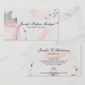 Carte De Visite Blush Gray Classy Perfume Essential Oils (Devant / Derrière)