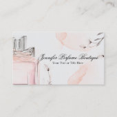 Carte De Visite Blush Gray Classy Perfume Essential Oils (Devant)