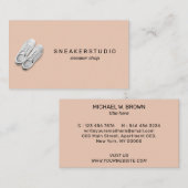 Carte De Visite Blush Gym Marcher Trekking Sport Chaussures Basket (Devant / Derrière)