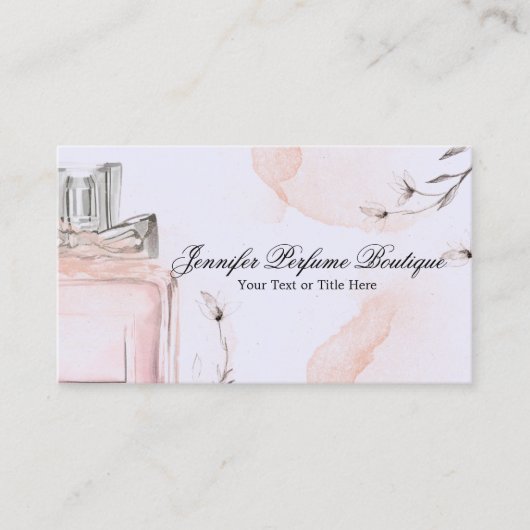 Carte De Visite Blush Lilac Classy Perfume Essential Oils (Devant)