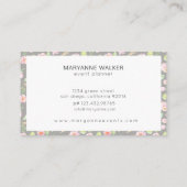 Carte de visite Blush Peonies (Dos)