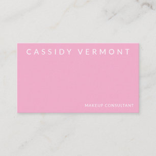 Carte De Visite Blush Pink Beauty Maquillage Professionnel