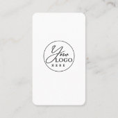 Carte De Visite Blush Pink Connectez-Vous Aux Médias Sociaux Améri (Dos)